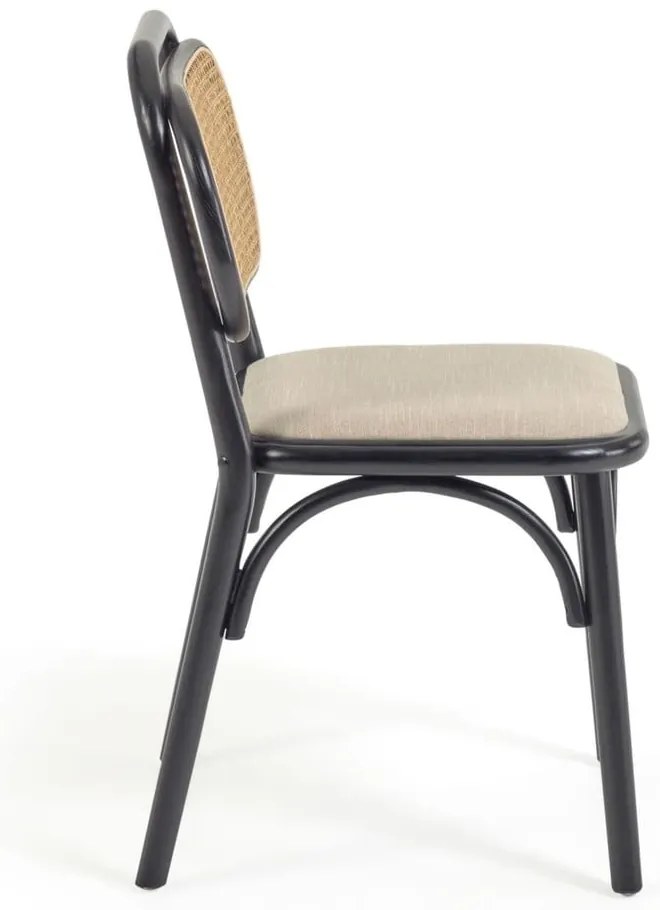 Fekete-bézs étkezőszék Doriane – Kave Home