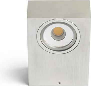 RENDL KORSO II fali lámpa szálcsiszolt alumínium 230V LED 2x3W 120° IP54 3000K