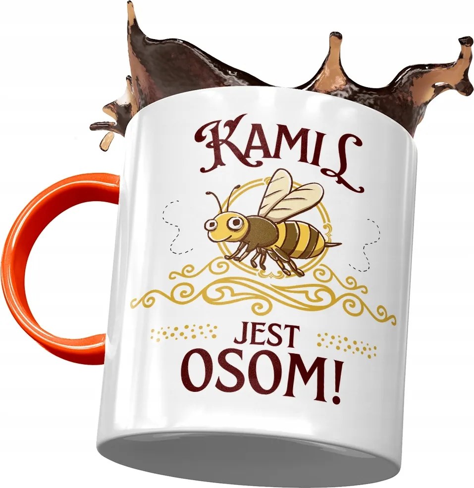 Piros Bögre Kamilla Férj Kolléga Ajándék Nyomtatott Fotóval