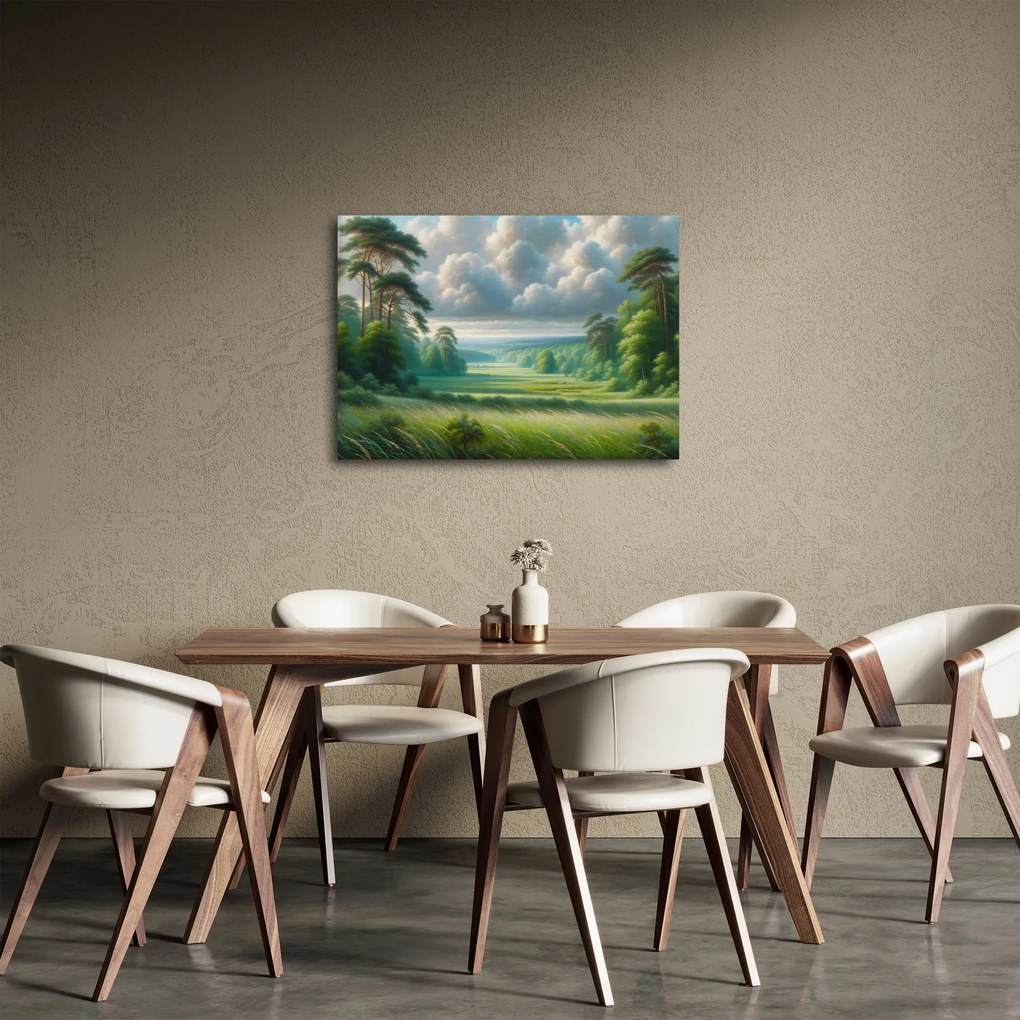 Kép - Zöld táj (70x50 cm)