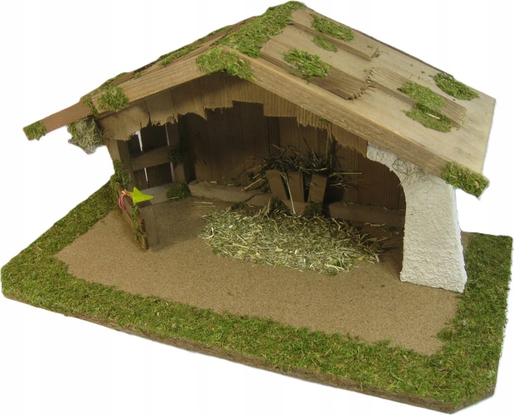 Karácsonyi Betlehem- 52x25x25cm, 12cm-es figurákhoz