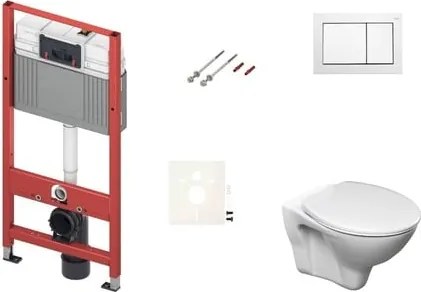 Fali WC szett TECE előtétfalas szereléshez + Ceramia S-Line Pro WC SIKOTSR0