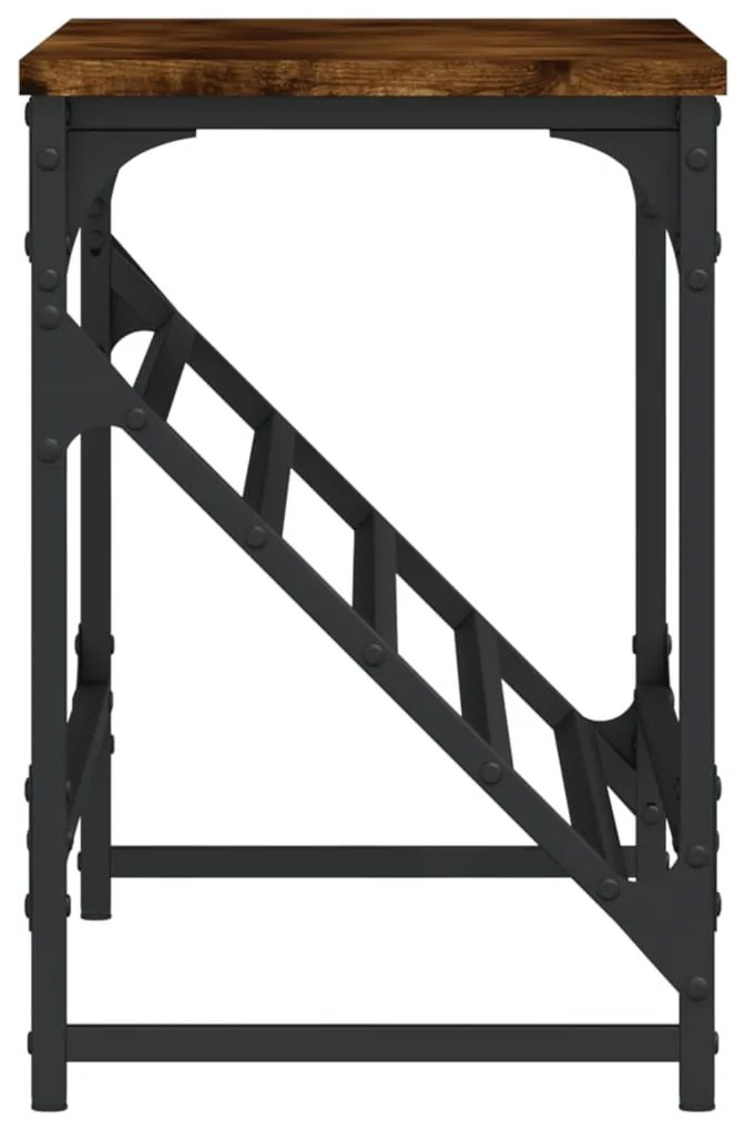 füstös tölgy színű szerelt fa cipőtartó 90x30x45 cm
