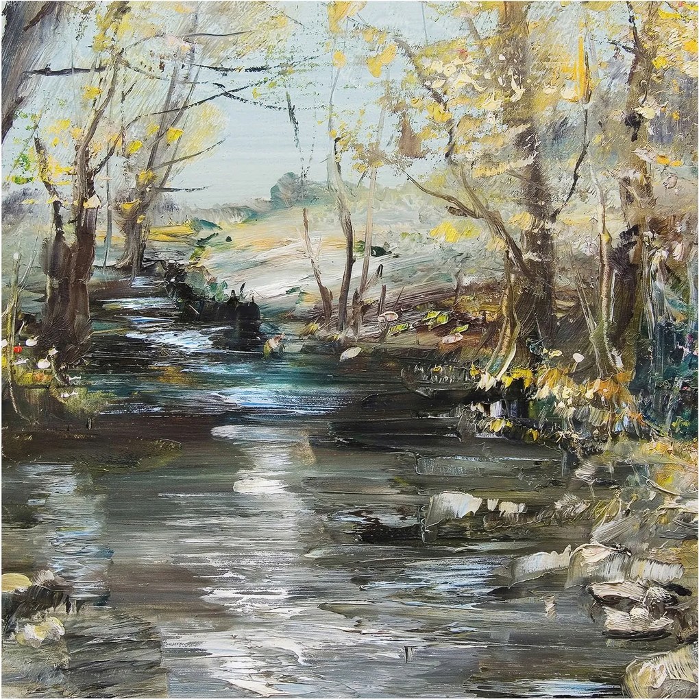 Fotótapéta Flizelin Dekoratív az irodába Erdei patak 250x250 Ragasztó