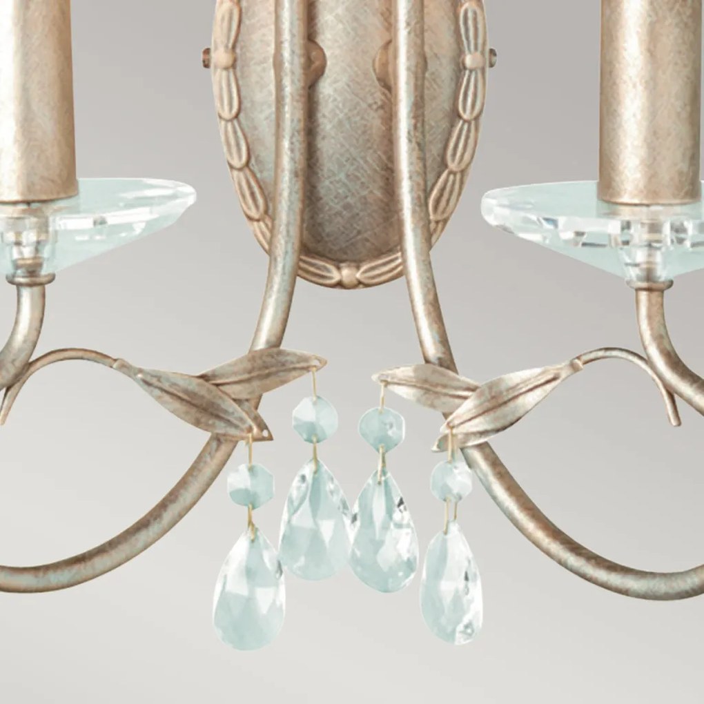 Elstead Lighting CHRISTINA CRT2-SILVER-GOLD Fali lámpa 2x60W/E14