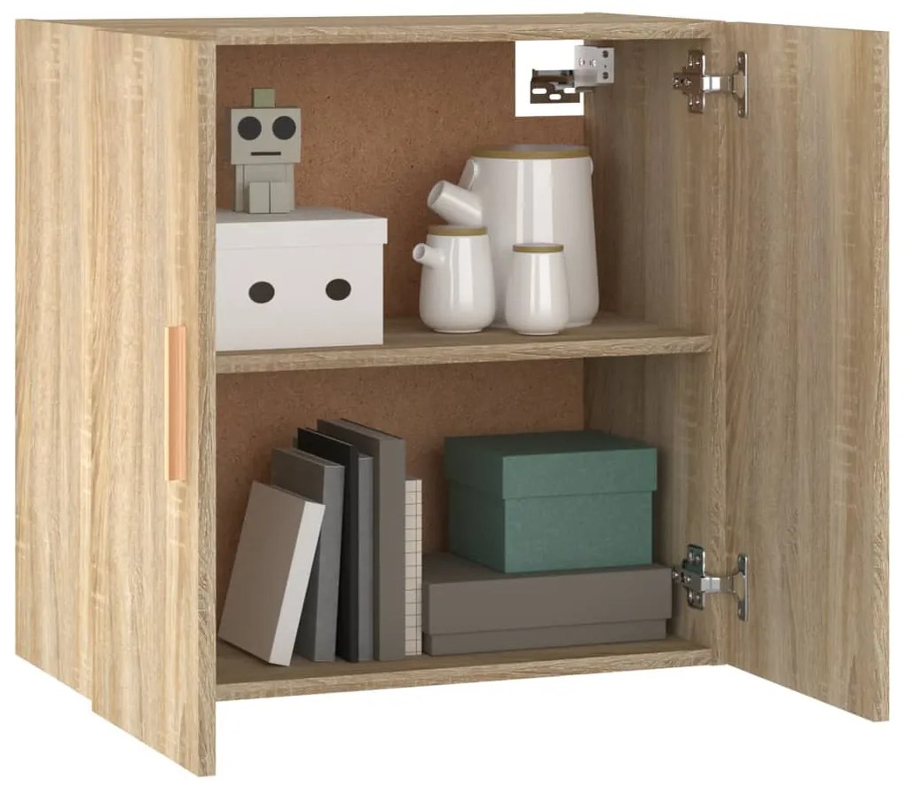 vidaXL sonoma tölgy színű szerelt fa faliszekrény 60 x 30 x 60 cm