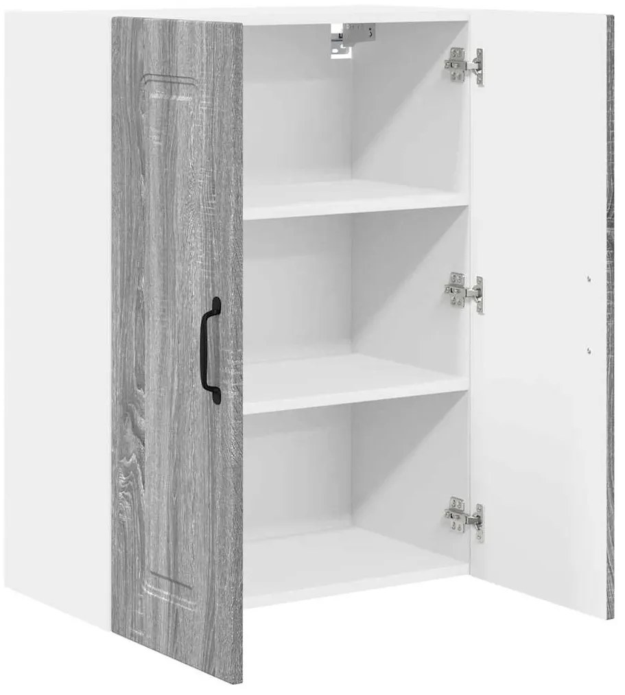 Fali konyhaszekrény Szürke Sonoma 60 x 31 x 80 cm Faanyag