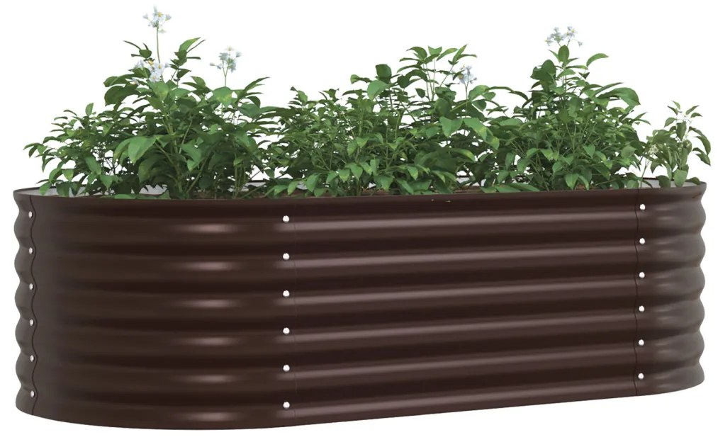 Kerti magaságyás Barna 160 x 80 x 44 cm Acél