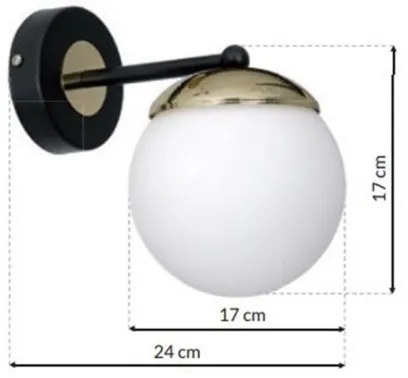 Fali lámpa SPARTA 1xE14/40W/230V