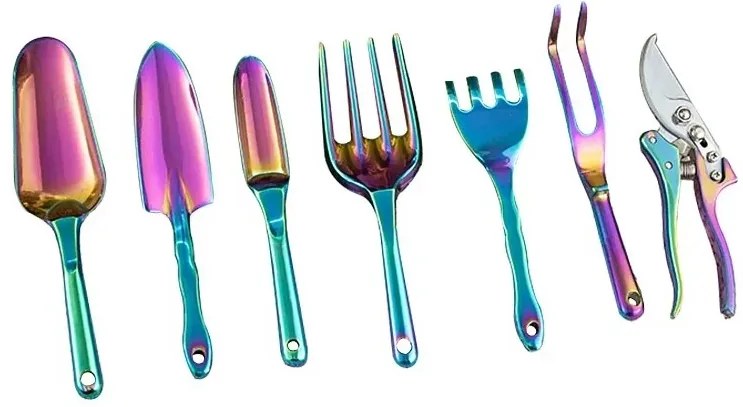 Kerti szerszámkészlet - 7 darabos + alumínium metszőolló