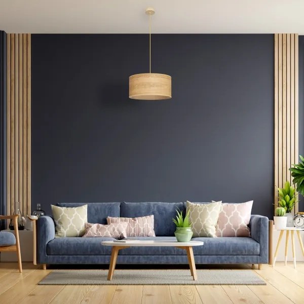 Csillár zsinóron ALBA 1xE27/15W/230V á. 40 cm barna