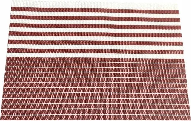 Luxus alátét Stripe 30x45cm bordó csíkos