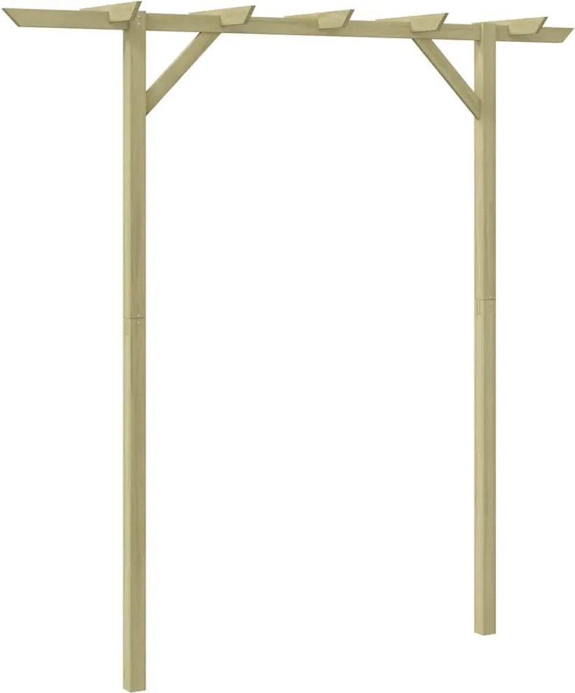 vidaXL fa kerti pergola 205 x 40 x 203 cm