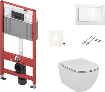 Fali WC szett TECE előtétfalas szereléshez + Ideal Standard Tesi WC SIKOTSE0