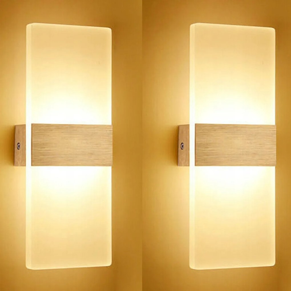 Led Fali Lámpa fehér Beltéri Modern 12W 6000K