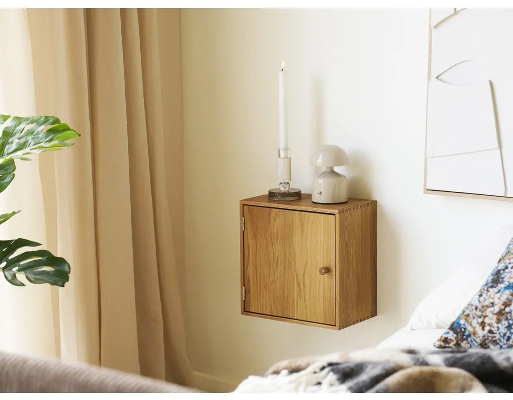 Townsville fali szekrény 1 ajtóval tölgyfa, 18x30x30 cm