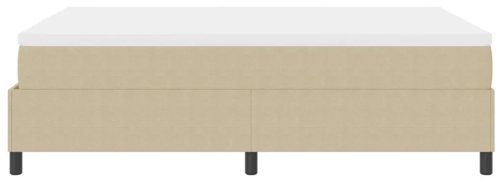 Box Spring Ágy Matraccal Világos Zöld Szürke 140x200 cm Kordbársony Anyag