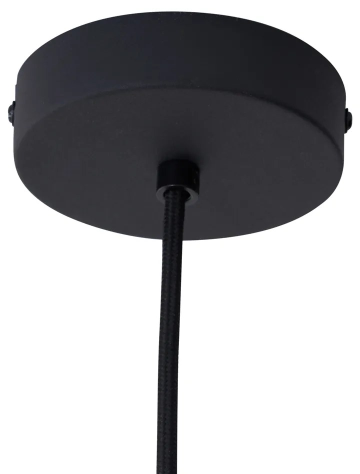 Design Függőlámpa Fekete, 5 Fényforrással, Matt Üveggel - Vertical