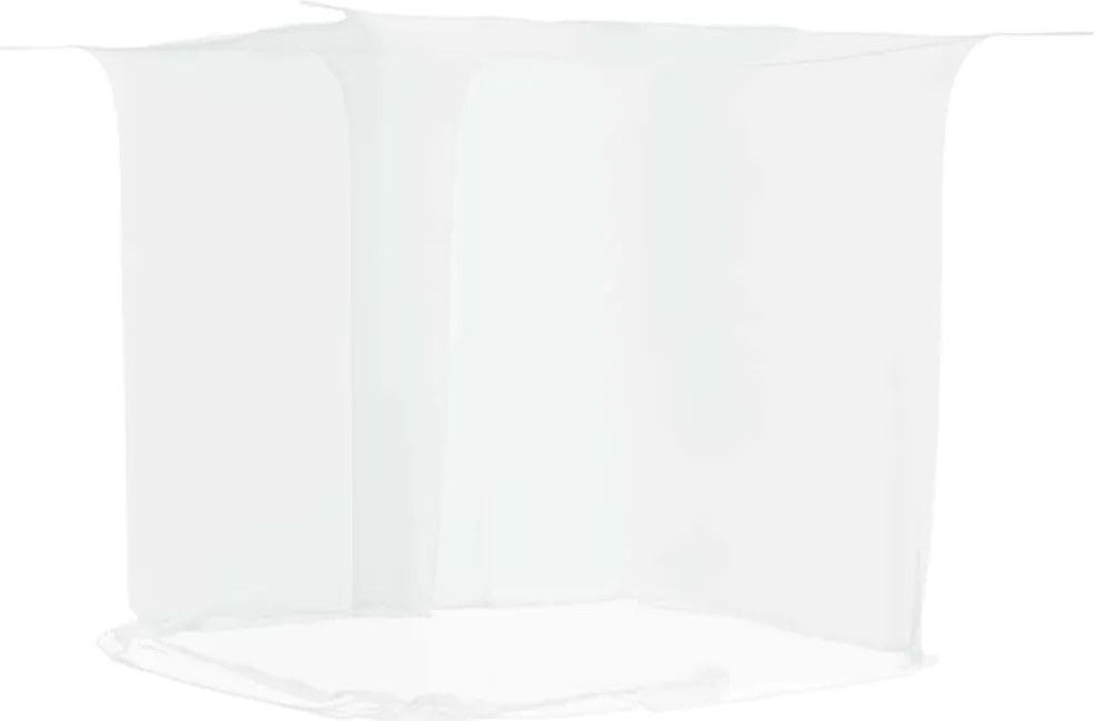 vidaXL fehér lógó szúnyogháló 156 hálószem 220x120x150 cm