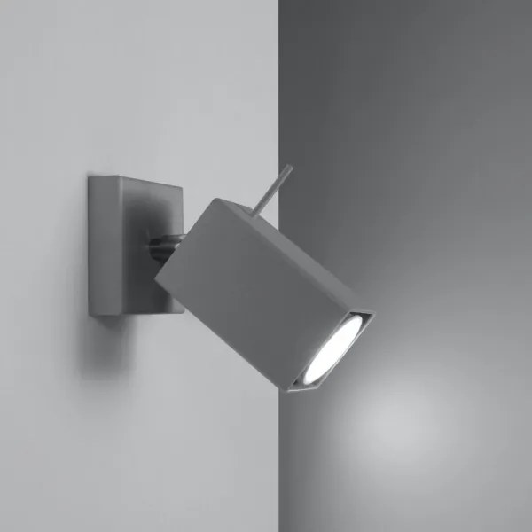 Sollux SL.0455 - MERIDA 1xGU10/40W/230V fali spotlámpa, szürke