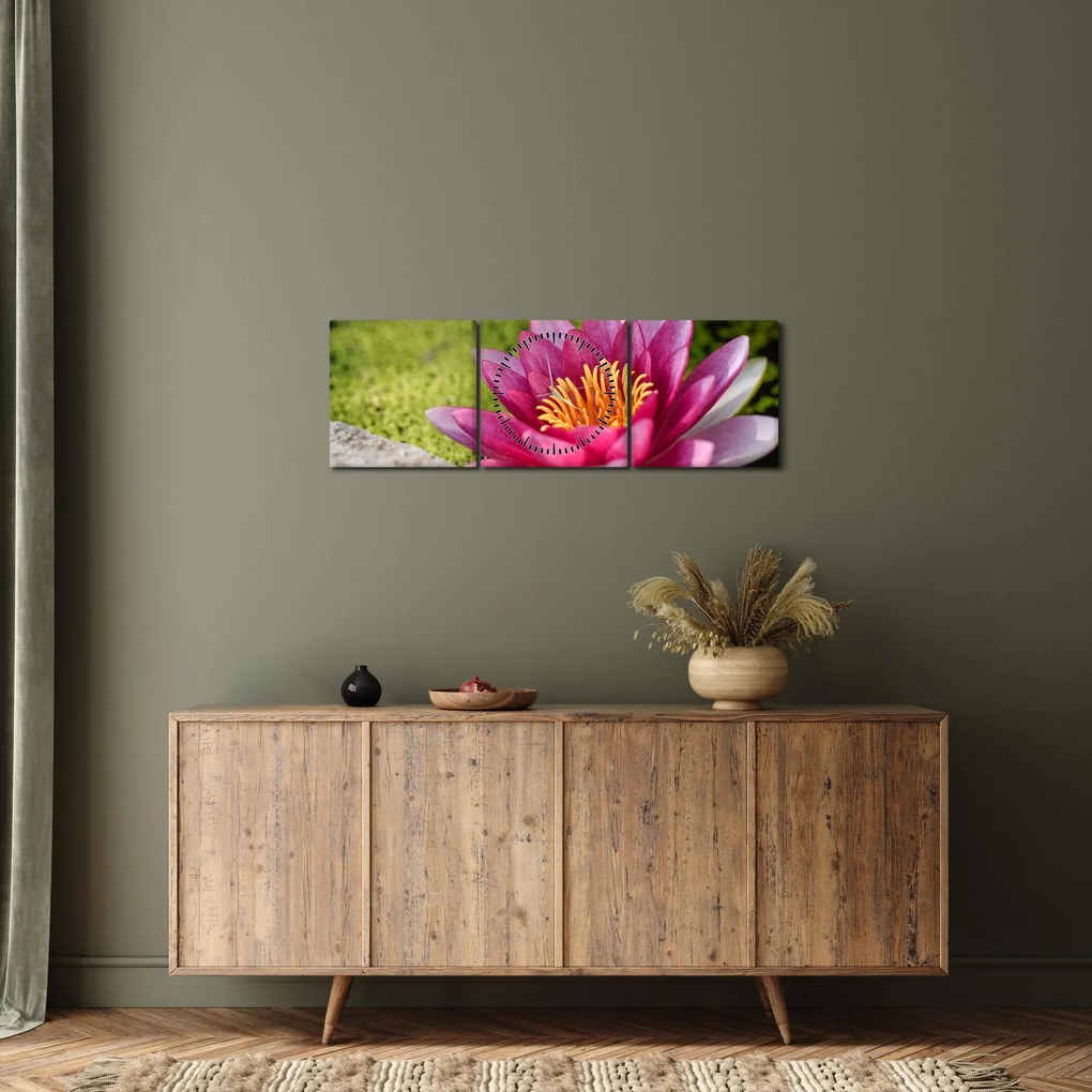 Kép - Tavirózsa (órával) (90x30 cm)