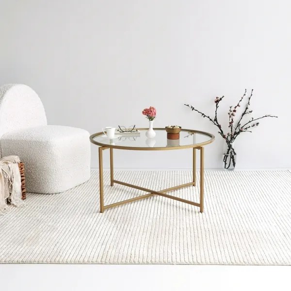 Kávésasztal GOLD SUN 40x83 cm arany