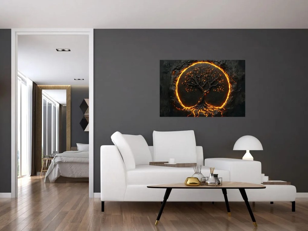 Kép – Életfa lávában II. (90x60 cm)