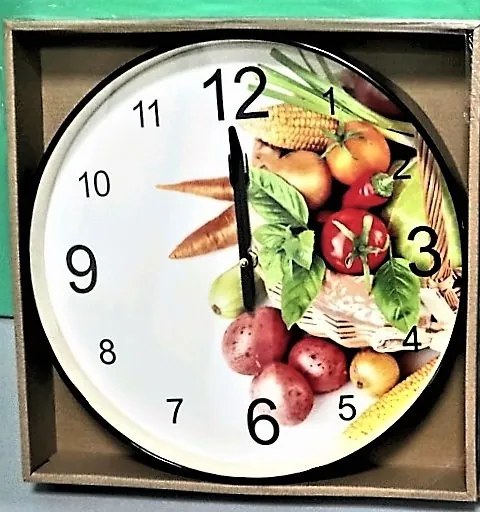 Falióra Zöldségekkel 30 Cm Fali Óra Konyhába