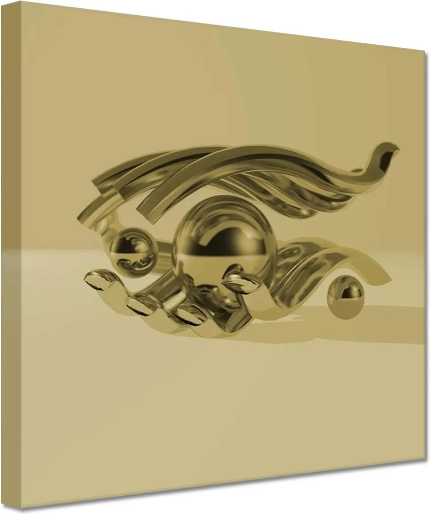 Vászonkép 60x60 Szépia gömbök