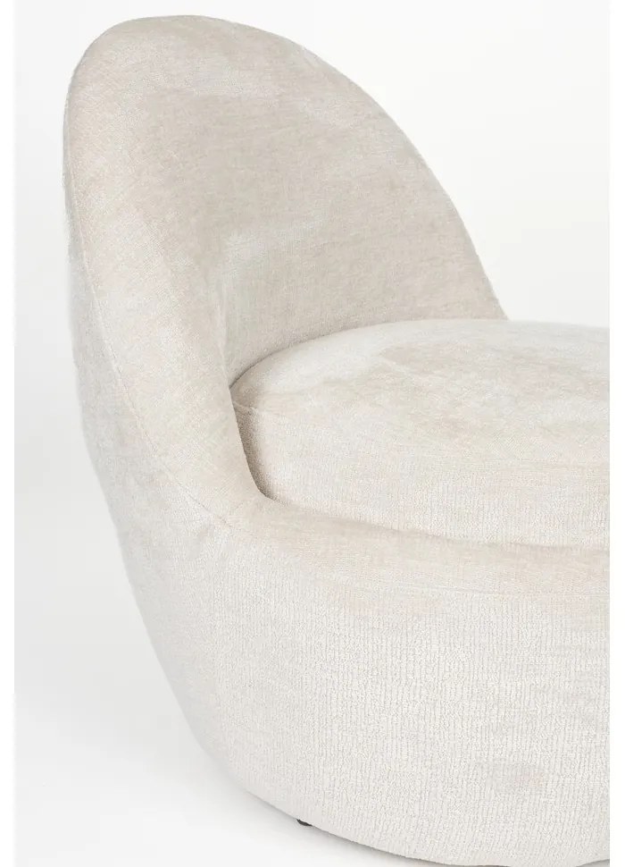 Krémszínű fotel Nash – White Label