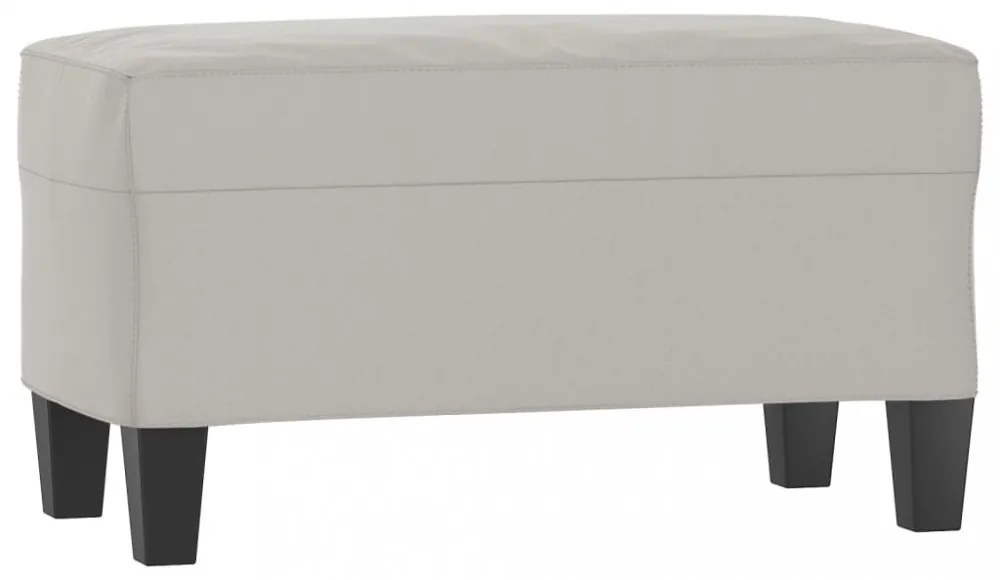 világosszürke mikroszálas szövet pad 70 x 35 x 41 cm