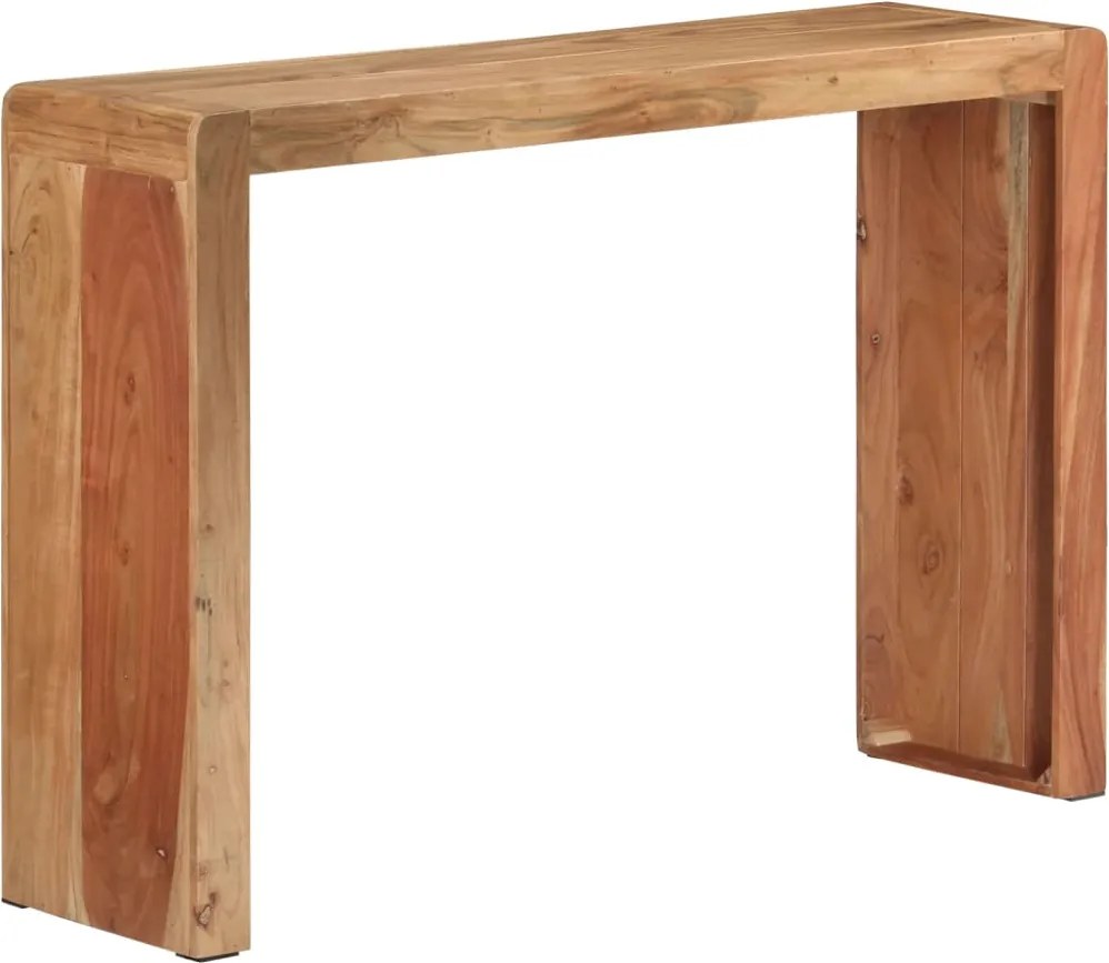 vidaXL tömör akácfa tálalóasztal 110x30x76 cm
