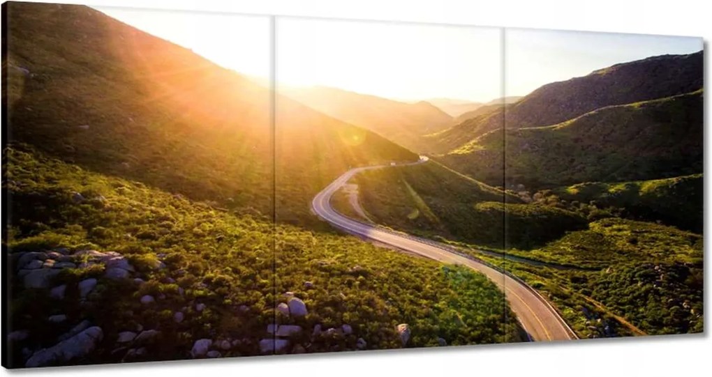 Festmények 180x90 Út Erdő Hegyek