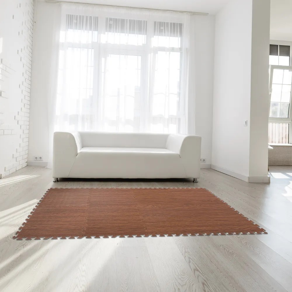 Deuba Védő padlószőnyeg szett 8 db - barna