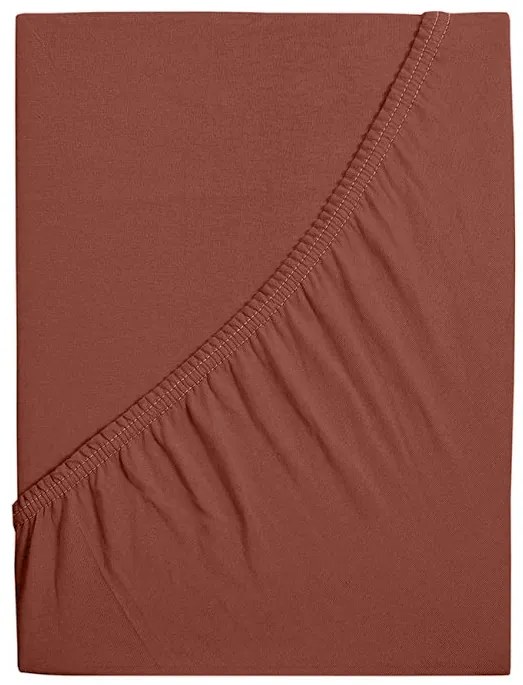 Jersey lepedő kiságyba EXCLUSIVE 70x140 cm barna