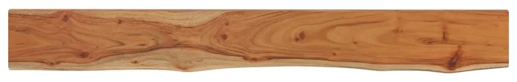 tömör akácfa téglalap alakú fali polc 160 x 20 x 2,5 cm