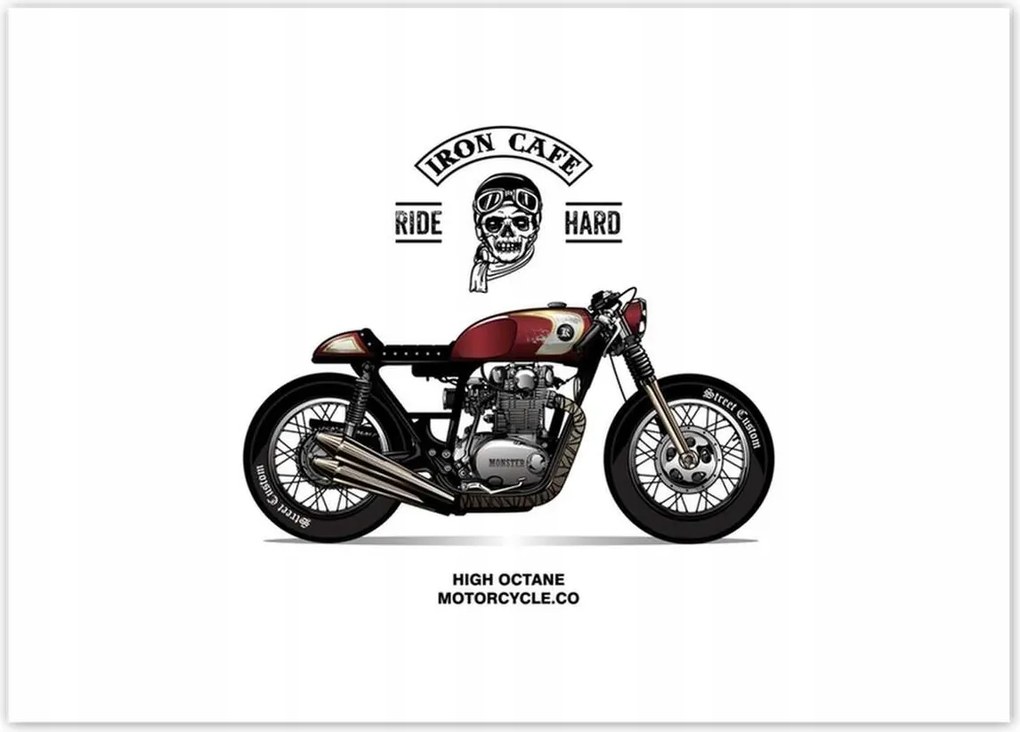 Poszterek 70x50 Motorkerékpár Antik Vintage