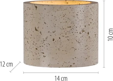 Schöner Wohnen 12542-42 - TRAVENTA fali lámpatest 1xG9/10W/230V beton