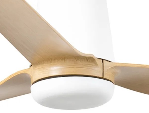 FARO 33829WT - Mennyezeti ventilátor PUNT TUB M barna/fehér átm. 132 cm WT + távirányító