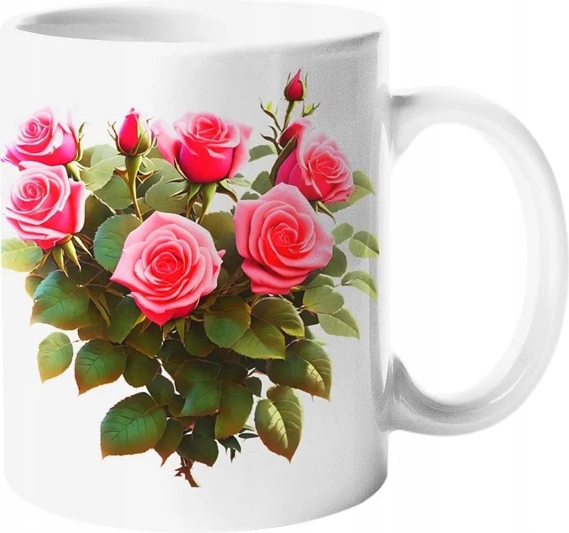 Eredeti Bögre Csokor Rózsa Virágok Kerámia 330ml.