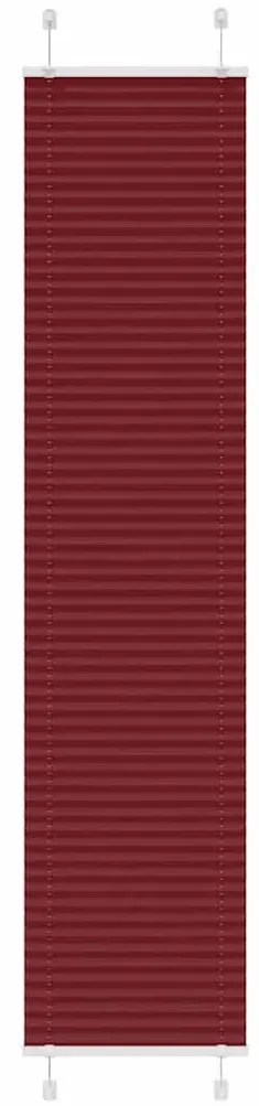 pliszírozott redőny Bordeaux piros 40x200 cm szövetszélesség
