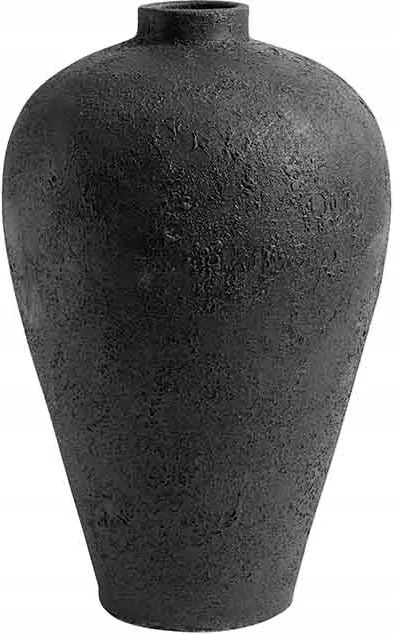 Muubs Luna Terrakotta Dekorációs Váza 60 cm Fekete