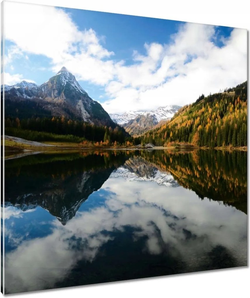 Vászonkép 90x90 Alpesi kilátás