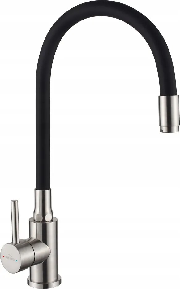 Invena Konyhai Csaptelep Silva, Inox/fekete