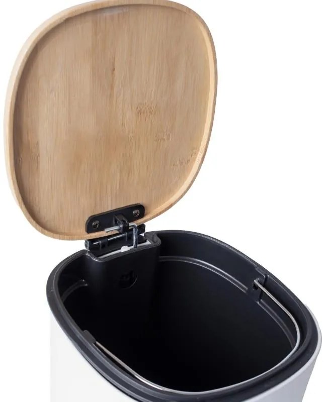 Erga Osti, lágyan záródó szemetes 5L, barna-fehér, ERG-YKA-CH.OSTI-WHT