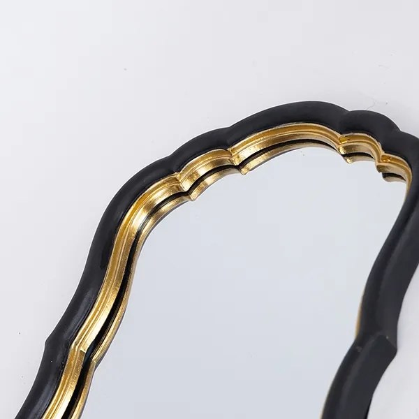 Fali tükör 34,5x23,2 cm fekete/arany