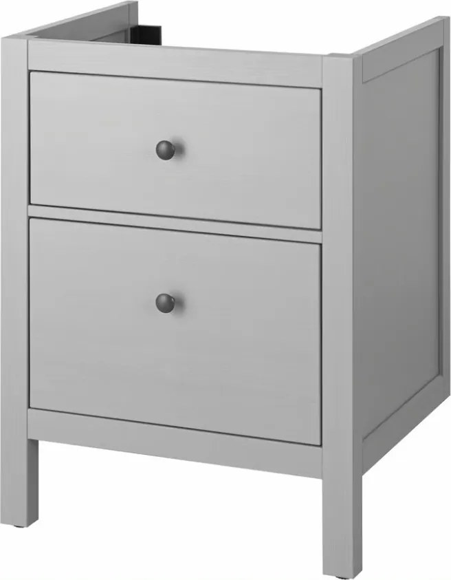 Ikea Hemnes Mosdó alatti szekrény 2 fiókkal, szürke, 60x47x83 cm