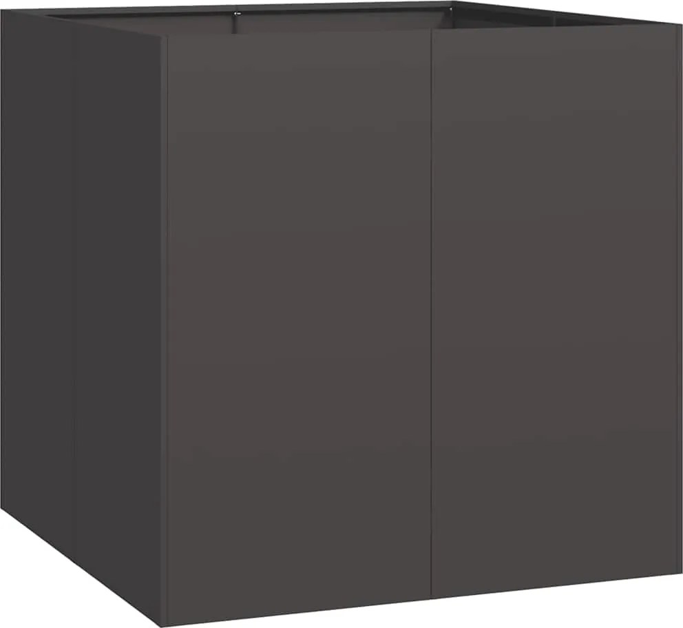 vidaXL ültetvény fekete 80x80x80 cm Acél