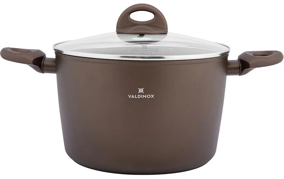 Valdinox Aurum lábas tapadásmentes felülettel és fedővel, 24 cm, 6 l