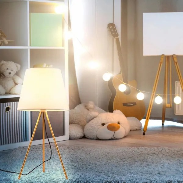 Asztali lámpa ELENA 1xE27/20W/230V fehér